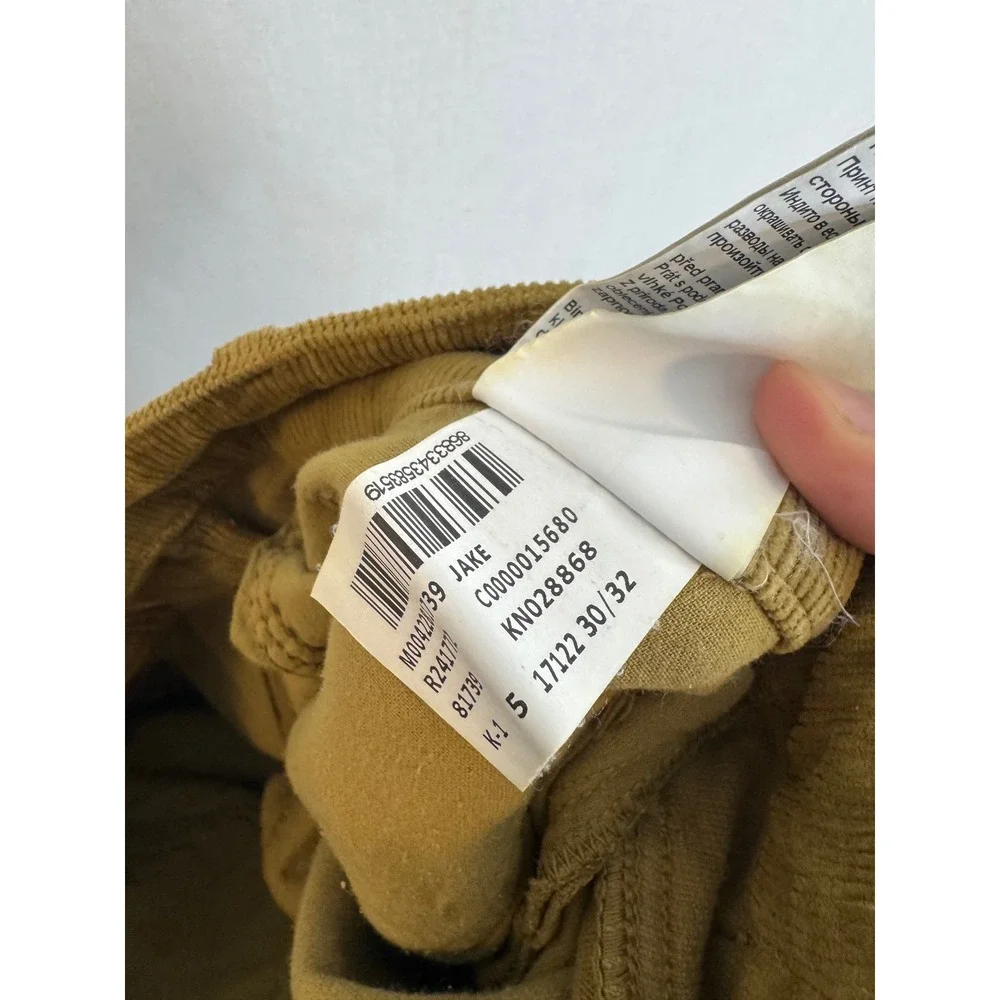 Mavi Jake Slim Leg Corduroy Pants Mustard Yellow 30x32 M0042281739 Mens NEW